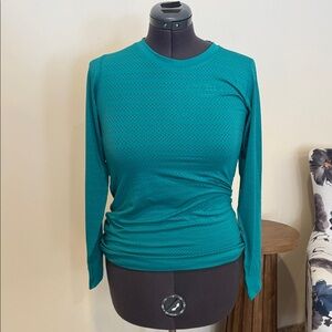 Teal Long Sleeve Active Women's Top